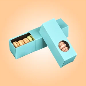 Custom Macaron Boxes with PVC Window - Image 3