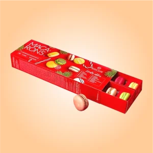 Custom Sleeve and Tray Macaron boxes - Image 3